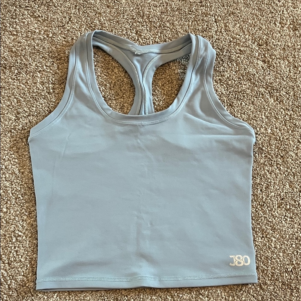 Light Blue Racerback Tank Top